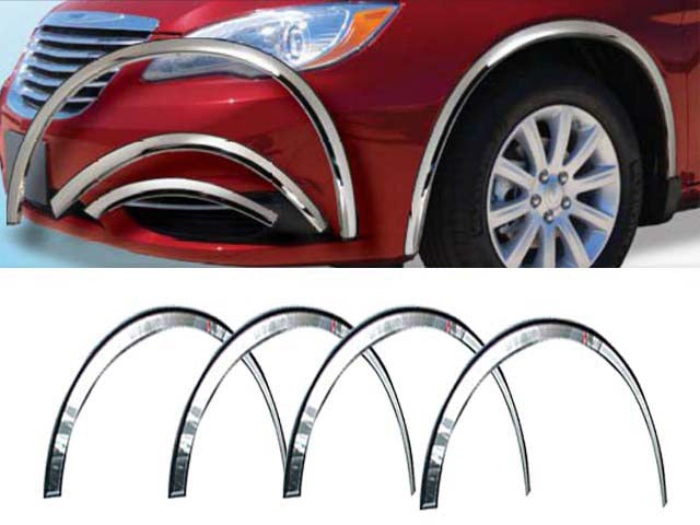 WZ51780 Molded Stainless Steel Wheel Well Fender Trim Molding 6 Pc