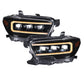 2016-2023 Toyota Tacoma Sequential LED Projector Headlights with Amber DRL (pair)