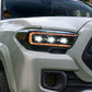 2016-2023 Toyota Tacoma Sequential LED Projector Headlights with Amber DRL (pair)