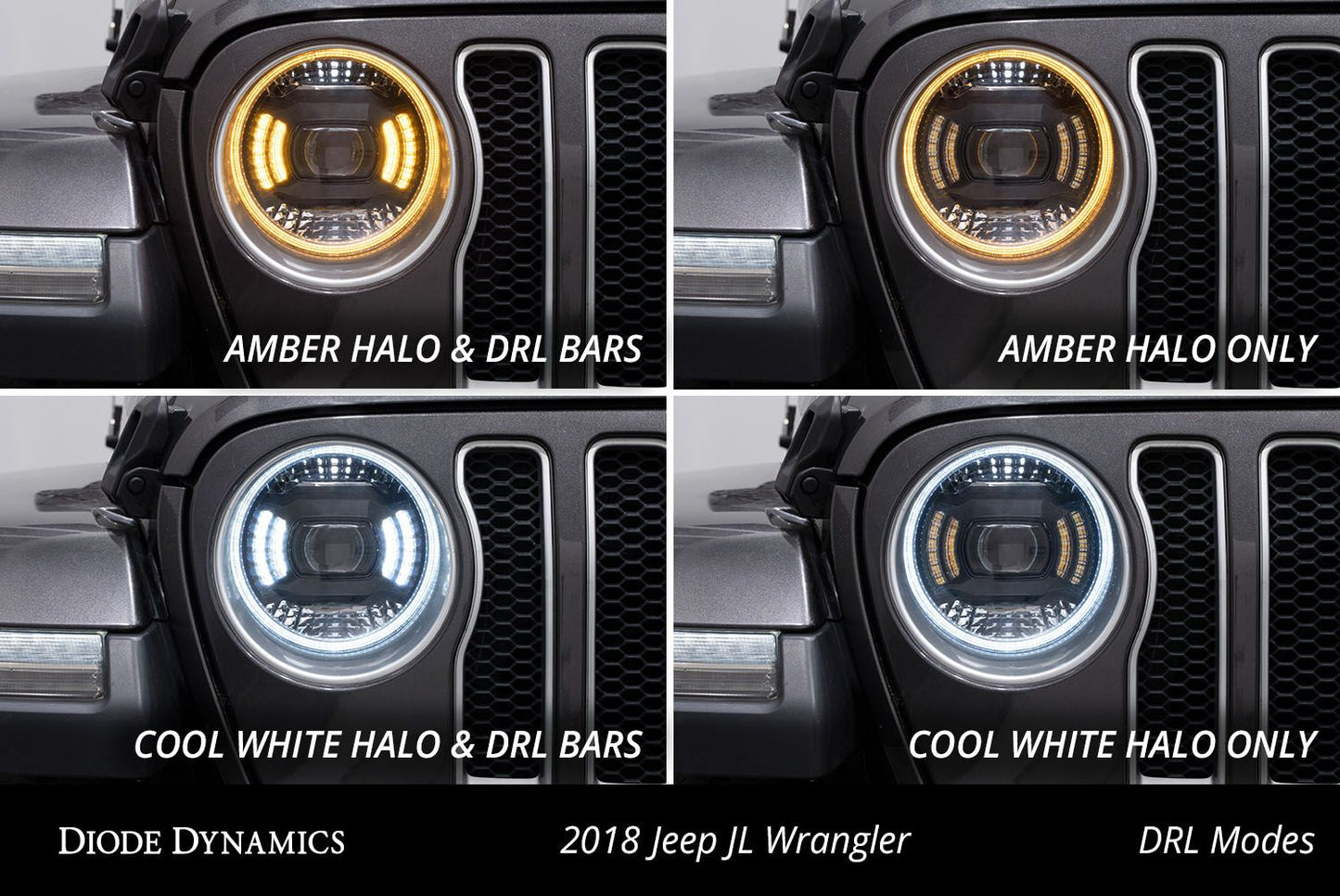 2018-2023 Jeep JL Wrangler Elite LED Headlights