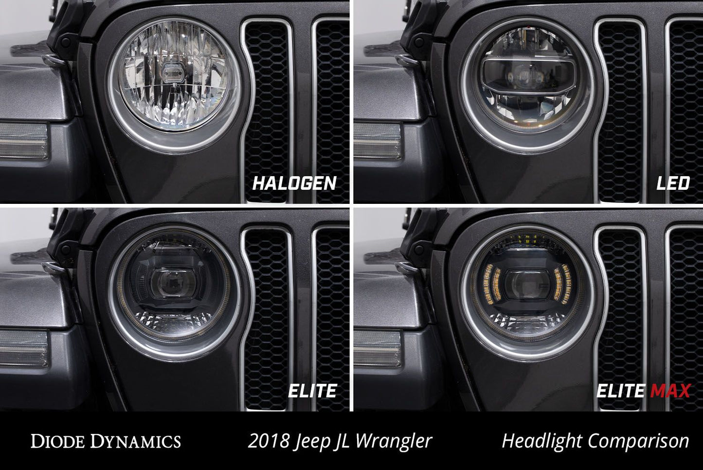 2018-2023 Jeep JL Wrangler Elite LED Headlights