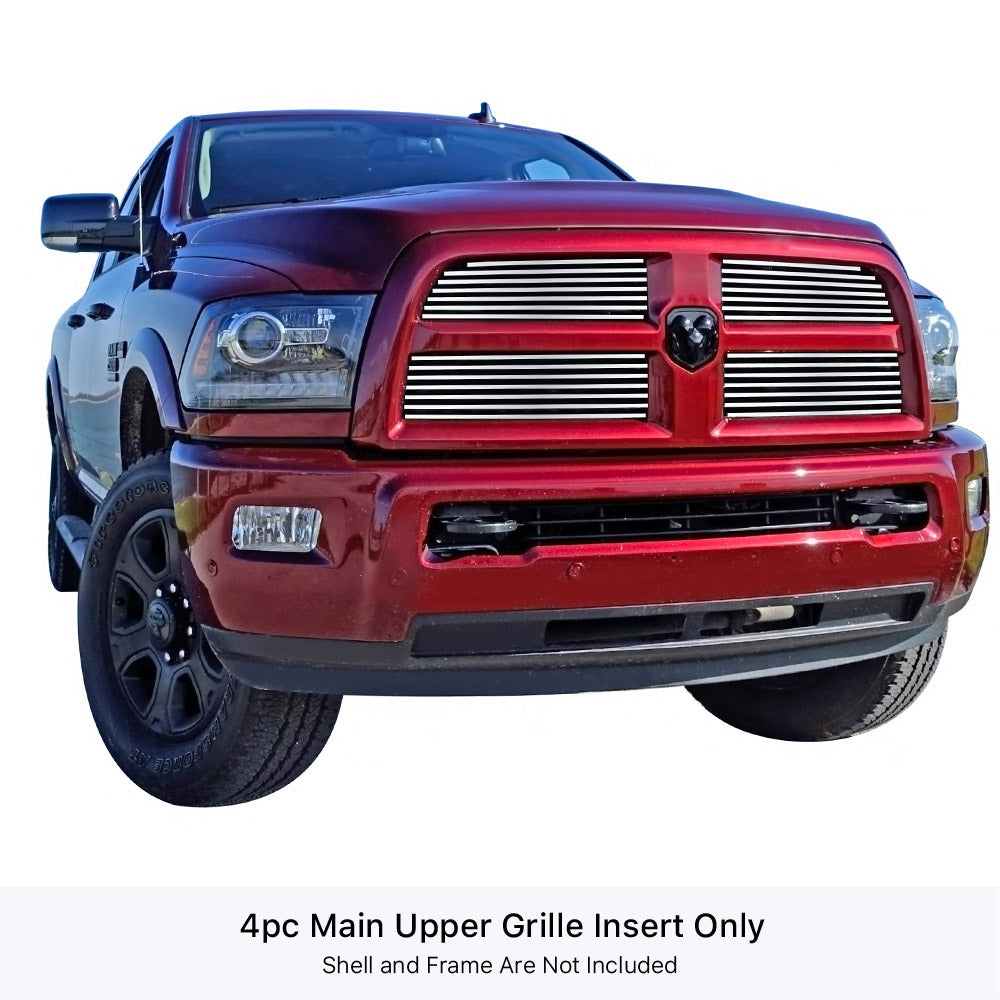 APS GR04FFC31S Main Upper Stainless Steel Billet Grille Fits 2013-2018 Ram 2500