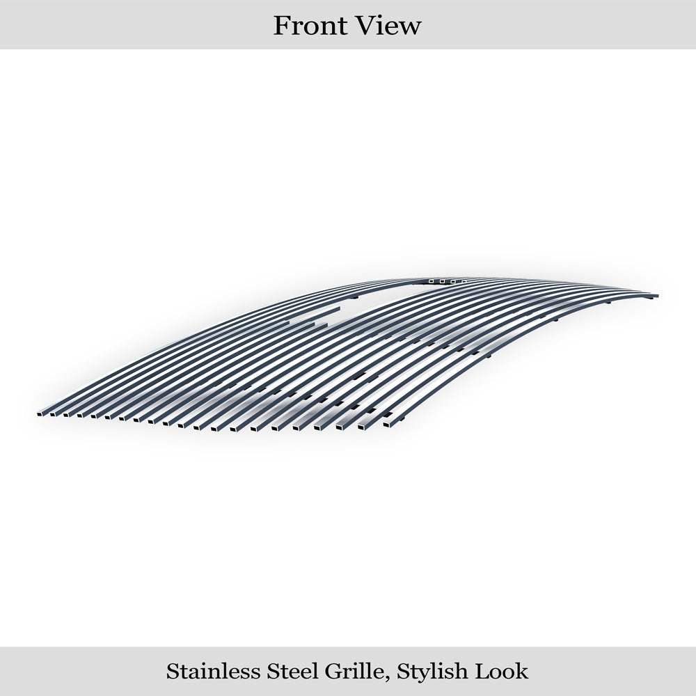 GR07FEJ49S Main Upper Stainless Steel Billet Grille Fits 2021-2022 GMC Canyon AT4 / Elevation