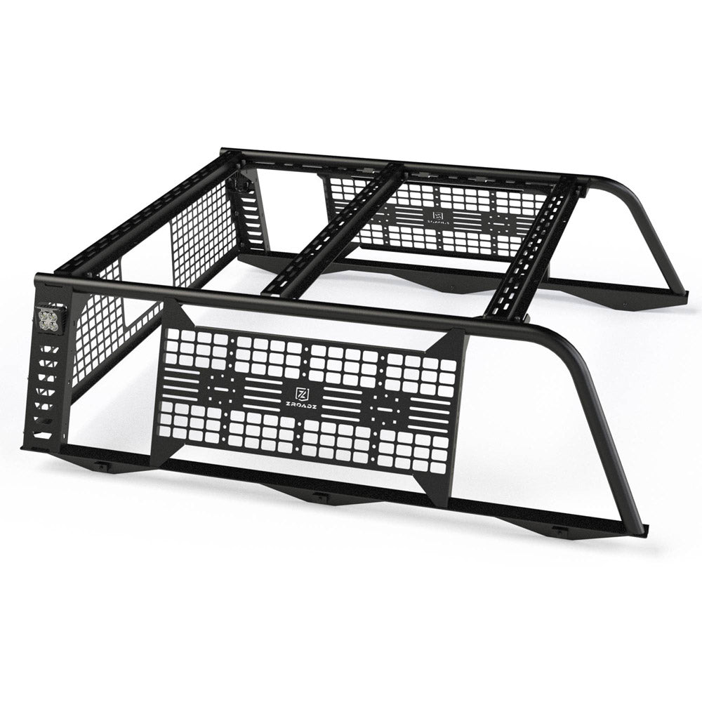 ZROADZ Z859101 Black Mild Steel MOLLE Overland Rack Fits 2016-2023 Toyota Tacoma