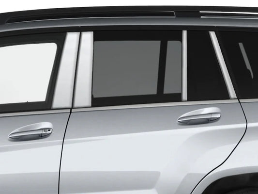 QAA PP10005 4-door, SUV 8pc Stainless Steel Pillar Post Trim Fits 2010-2016 Mercedes GLK Class