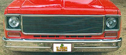 T-REX Grilles 20005 Polished Aluminum Horizontal Grille Fits 1973-1980 Chevrolet Blazer