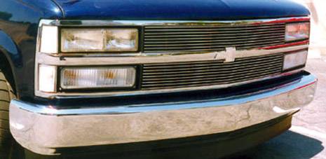T-REX Grilles 20030 Polished Aluminum Horizontal Grille Fits 1988-1993 Chevrolet Silverado 1500 Silverado 2500 Silverado 3500