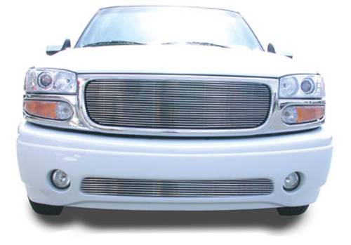 T-REX Grilles 20175 Polished Aluminum Horizontal Grille Fits 2002-2006 GMC Sierra 1500 C3