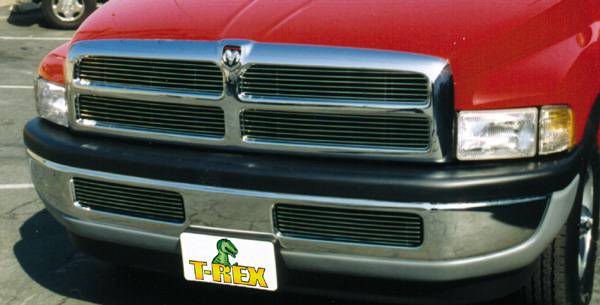 T-REX Grilles 20450 Polished Aluminum Horizontal Grille Fits 1999-2001 Dodge Ram 1500 Ram 2500 Ram 3500