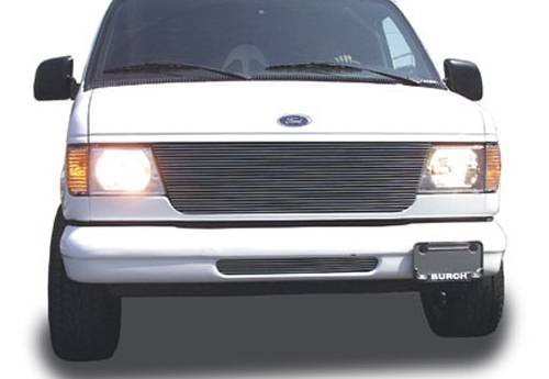 T-REX Grilles 20500 Polished Aluminum Horizontal Grille Fits 1992-2007 Ford Econoline Van