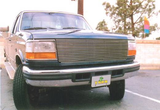 T-REX Grilles 20535 Polished Aluminum Horizontal Grille Fits 1997-1998 Ford Bronco