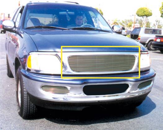 T-REX Grilles 20560 Polished Aluminum Horizontal Grille Fits 1997-2002 Ford Expedition