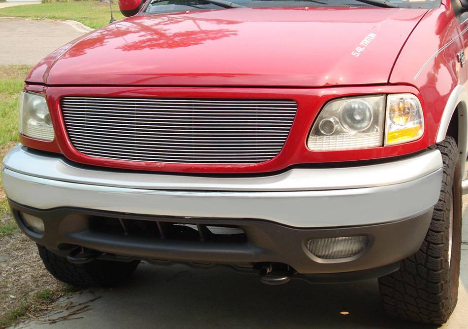 T-REX Grilles 20580 Polished Aluminum Horizontal Grille Fits 1997-2002 Ford Expedition