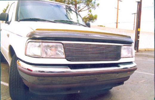T-REX Grilles 20675 Polished Aluminum Horizontal Grille Fits 1993-1997 Ford Ranger