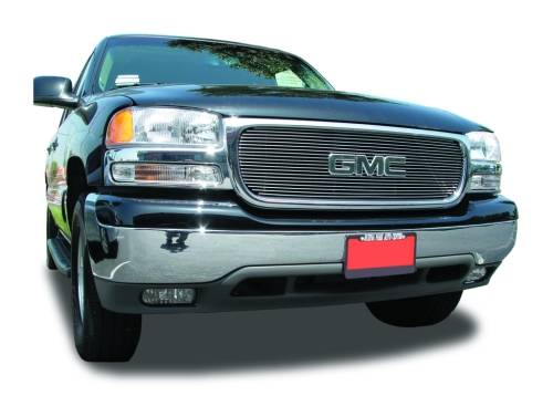 T-REX Grilles 21175 Polished Aluminum Horizontal Grille Fits 1999-2002 GMC Sierra 1500 Sierra 2500 Sierra 3500