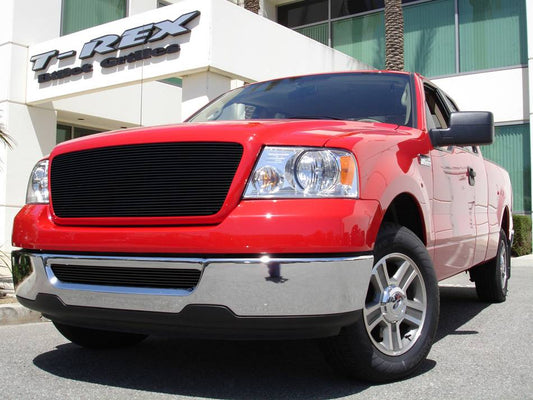 T-REX Grilles 21556B Black Aluminum Horizontal Grille Fits 2004-2008 Ford F-150