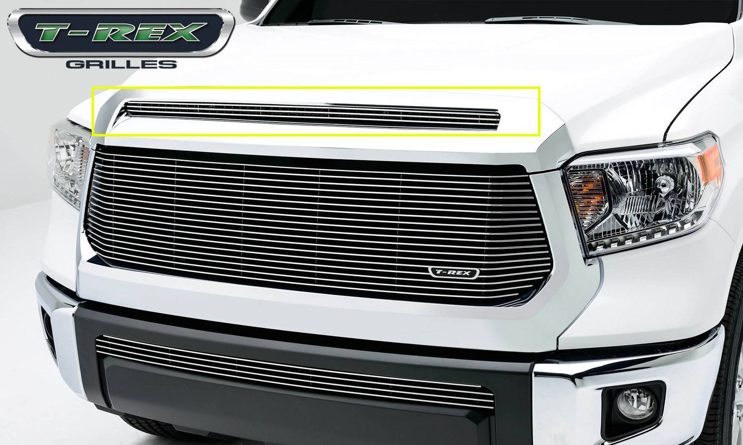 T-REX Grilles 21964 Polished Aluminum Horizontal Grille Fits 2014-2017 Toyota Tundra