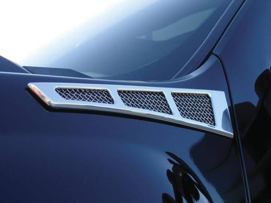 T-REX Grilles 54007 Chrome Aluminum Small Mesh Side Vent Fits 2007-2013 Chevrolet Silverado 1500