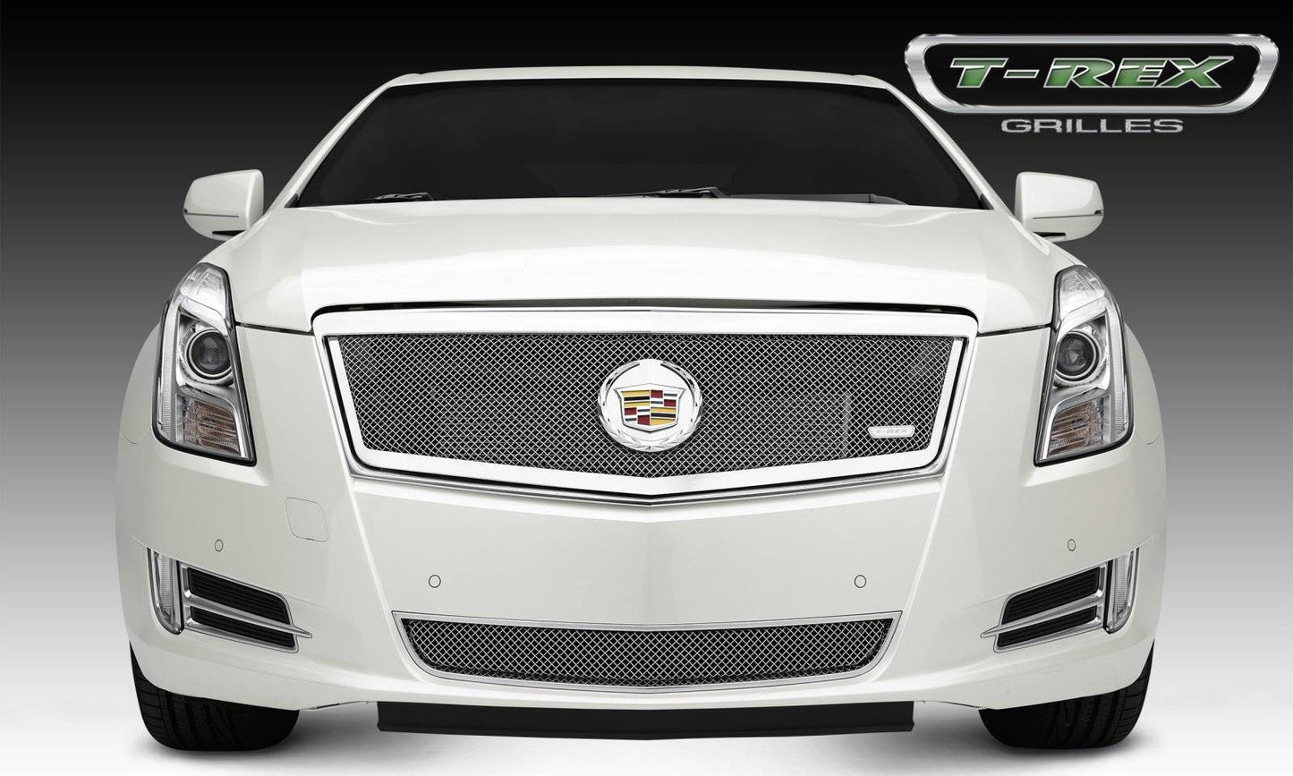 T-REX Grilles 54173 Polished Stainless Steel Small Mesh Grille Fits 2013-2014 Cadillac XTS