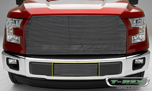 T-REX Grilles 25573 Polished Aluminum Horizontal Bumper Grille Fits 2015-2017 Ford F-150
