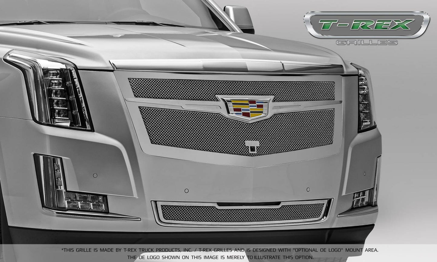 T-REX Grilles 57181 Chrome Stainless Steel Small Mesh Bumper Grille Fits 2015i-2020 Cadillac Escalade Escalade EXT Escalade ESV