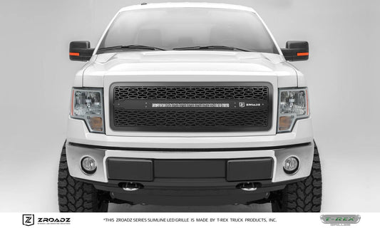 ZROADZ Z315721 Black Mild Steel Main Grille Fits 2013-2014 Ford F-150
