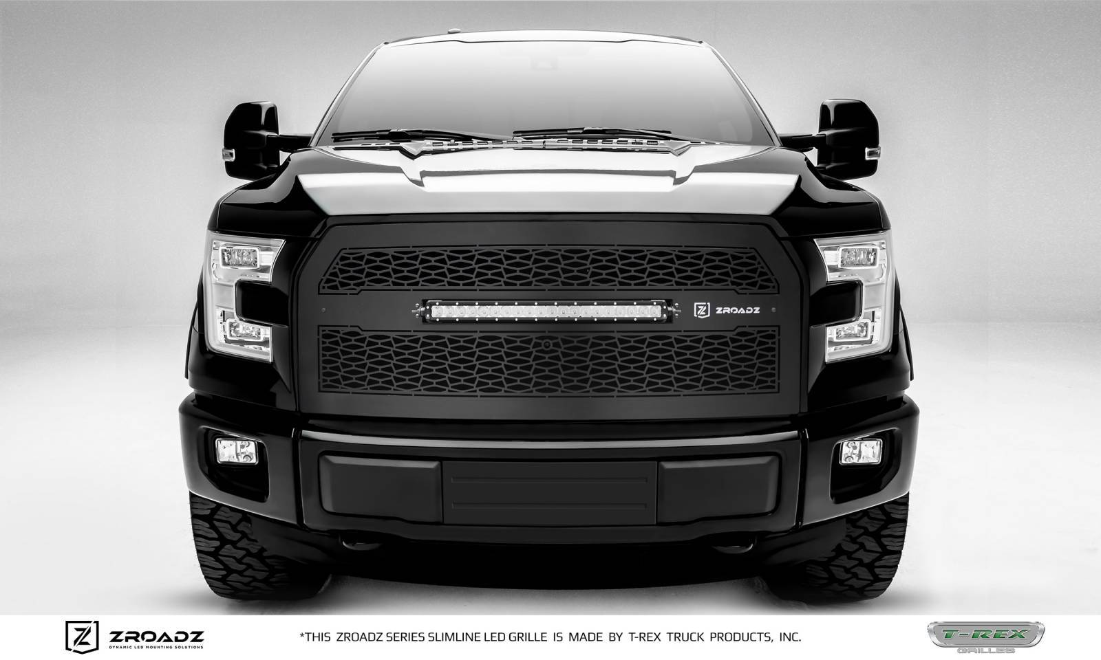 ZROADZ Z315741 Black Mild Steel Main Grille Fits 2015-2017 Ford F-150