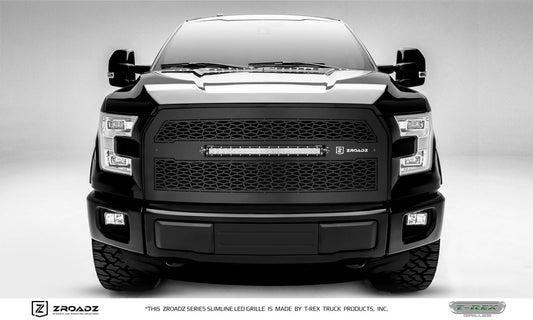 ZROADZ Z315741 Black Mild Steel Main Grille Fits 2015-2017 Ford F-150