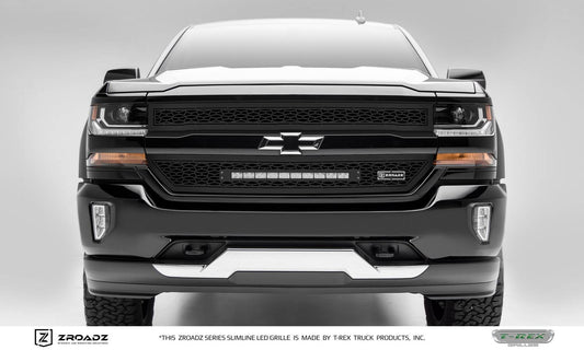 ZROADZ Z311281 Black Mild Steel Main Grille Fits 2016-2018 Chevrolet Silverado 1500