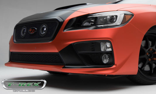 T-REX Grilles 51982 Black Mild Steel Small Mesh Grille Fits 2015-2017 Subaru WRX
