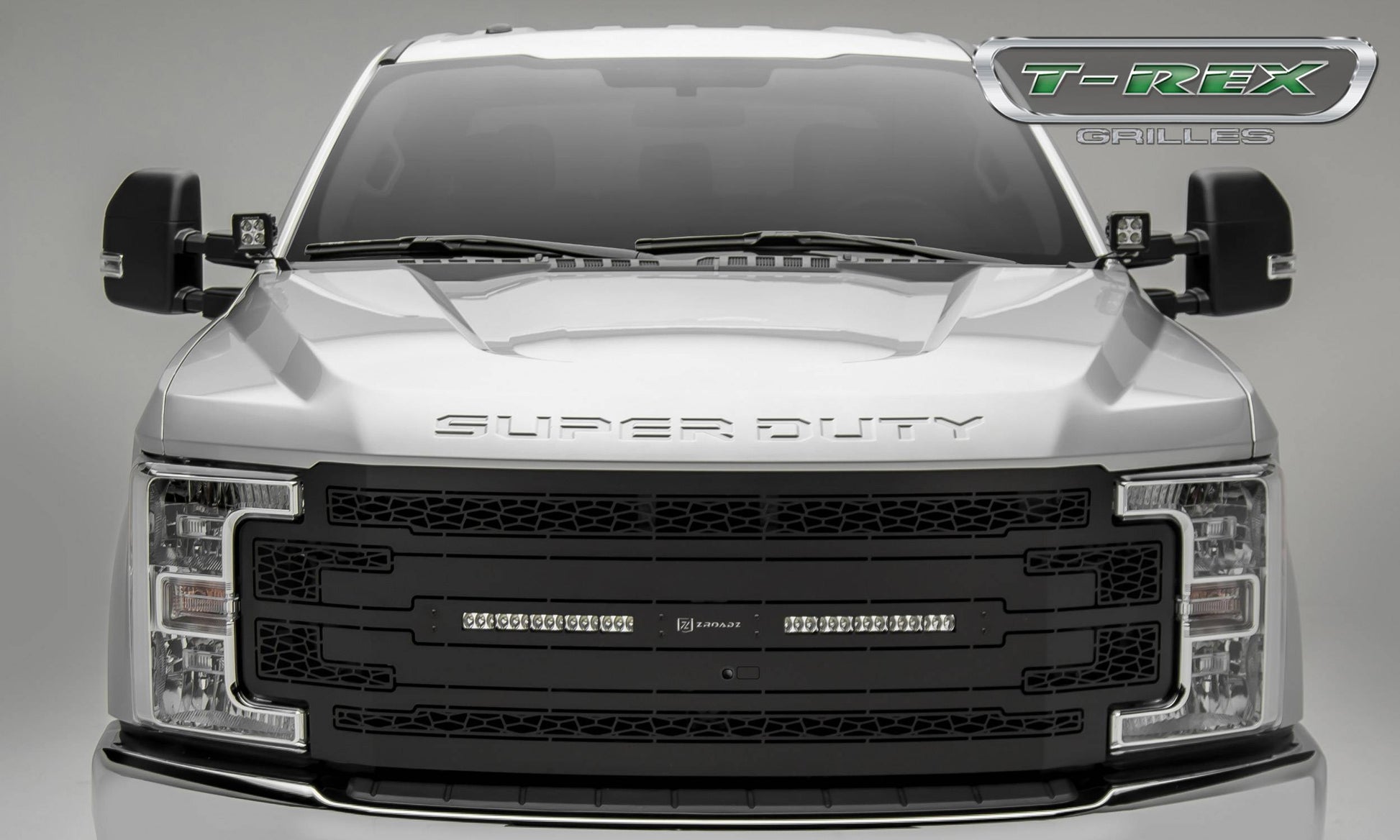 ZROADZ Z315371 Black Mild Steel Main Grille Fits 2017-2019 Ford F-250 F-350 F-450 F-550