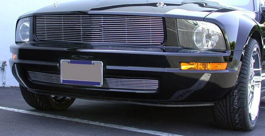 T-REX Grilles 20515 Polished Aluminum Horizontal Grille Fits 2005-2009 Ford Mustang LX