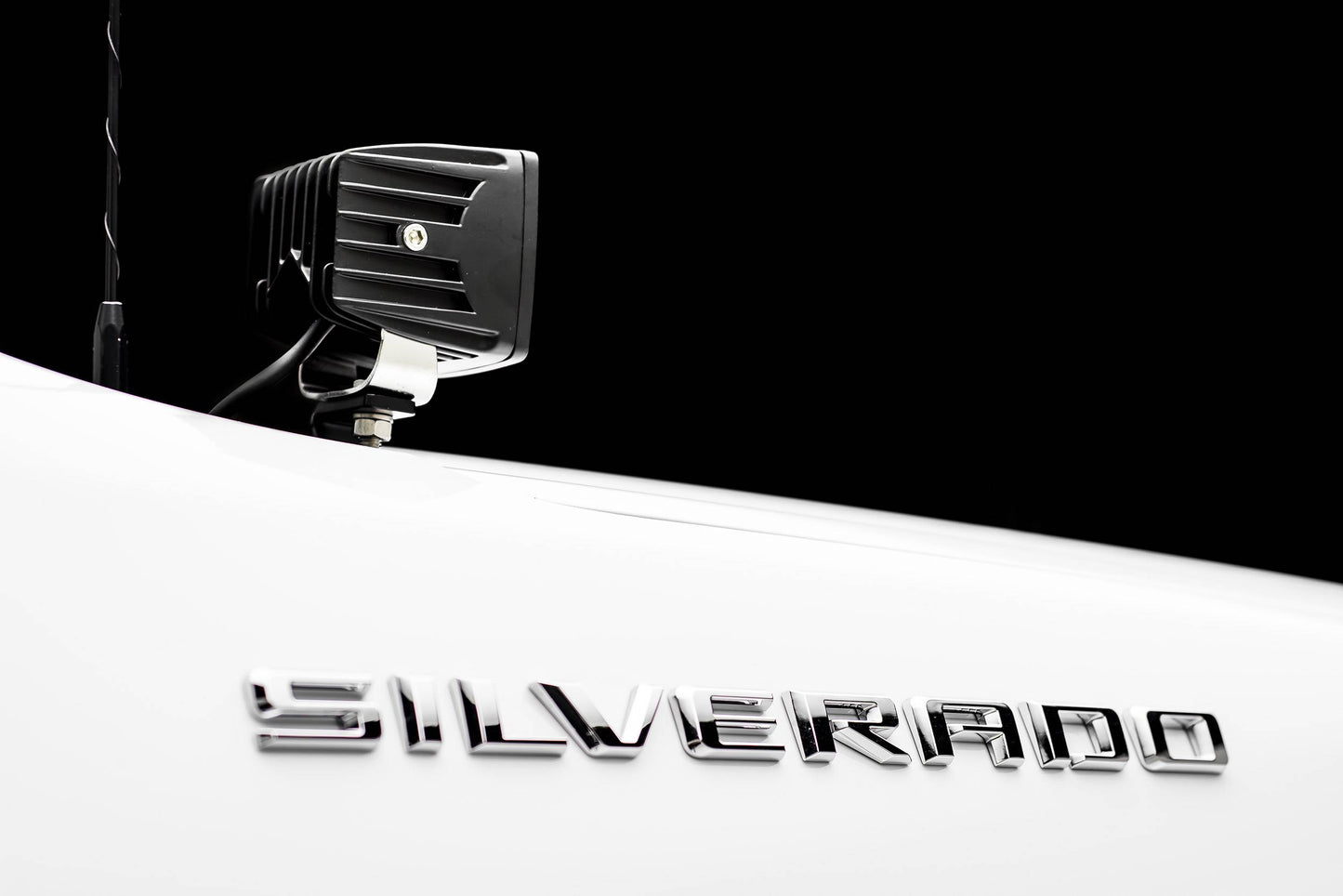 ZROADZ Z362181 Black Mild Steel Hood Hinge LED Bracket Fits 2019 -2022 Chevrolet Silverado 1500 LTD