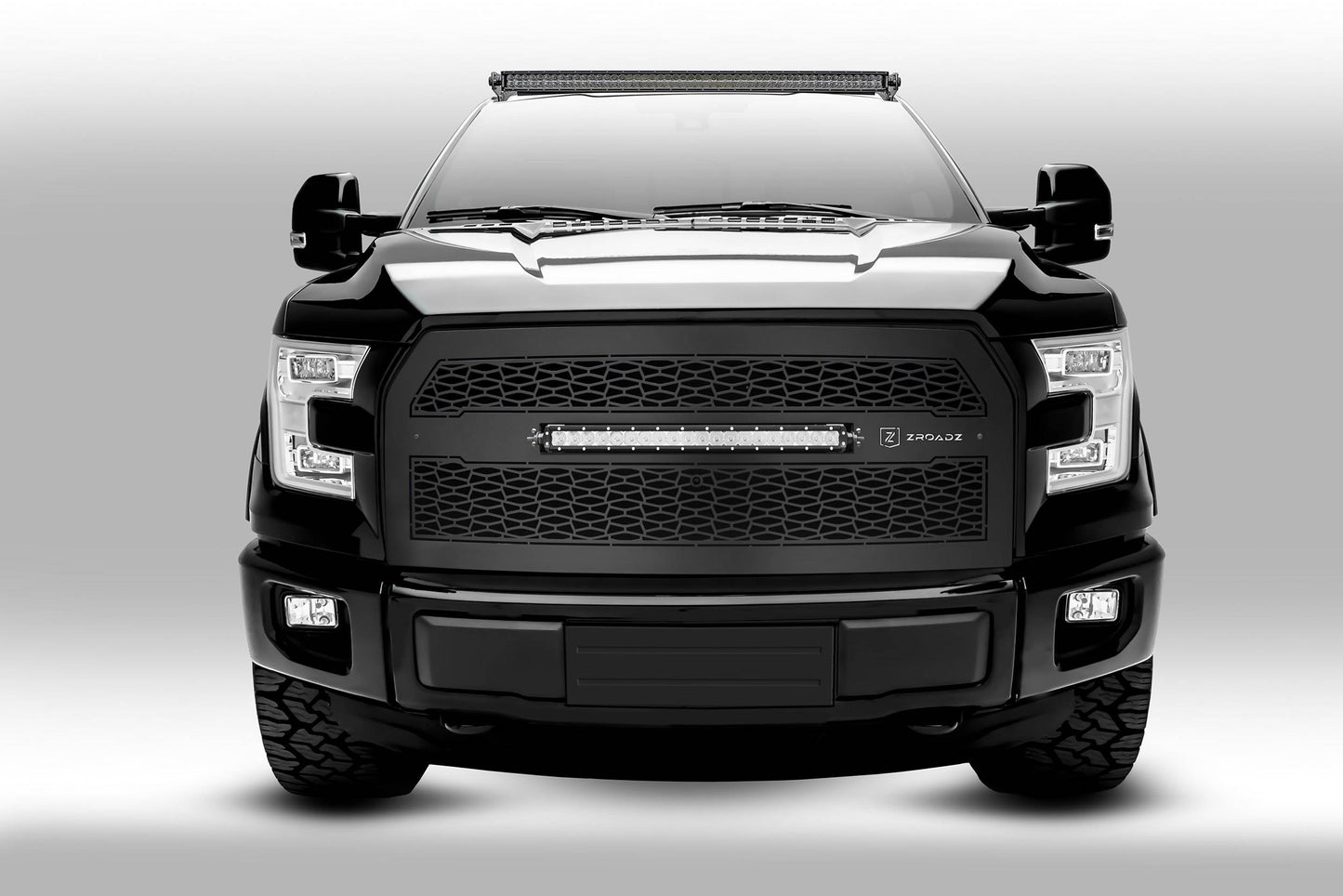 ZROADZ Z335731-KIT-C Black Mild Steel Front Roof LED Kit Fits 2015-2023 Ford F-150