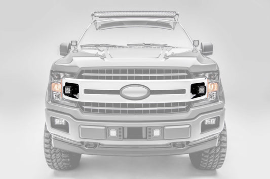 ZROADZ Z415751-KIT Black Mild Steel OEM Grille LED Kit Fits 2018-2020 Ford F-150 XLT F-150 Sport F-150 Super Crew