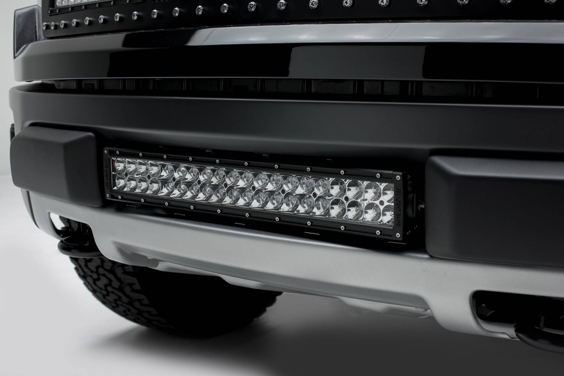 ZROADZ Z325661 Black Mild Steel Front Bumper Center LED Bracket Fits 2010-2014 Ford F-150 Raptor