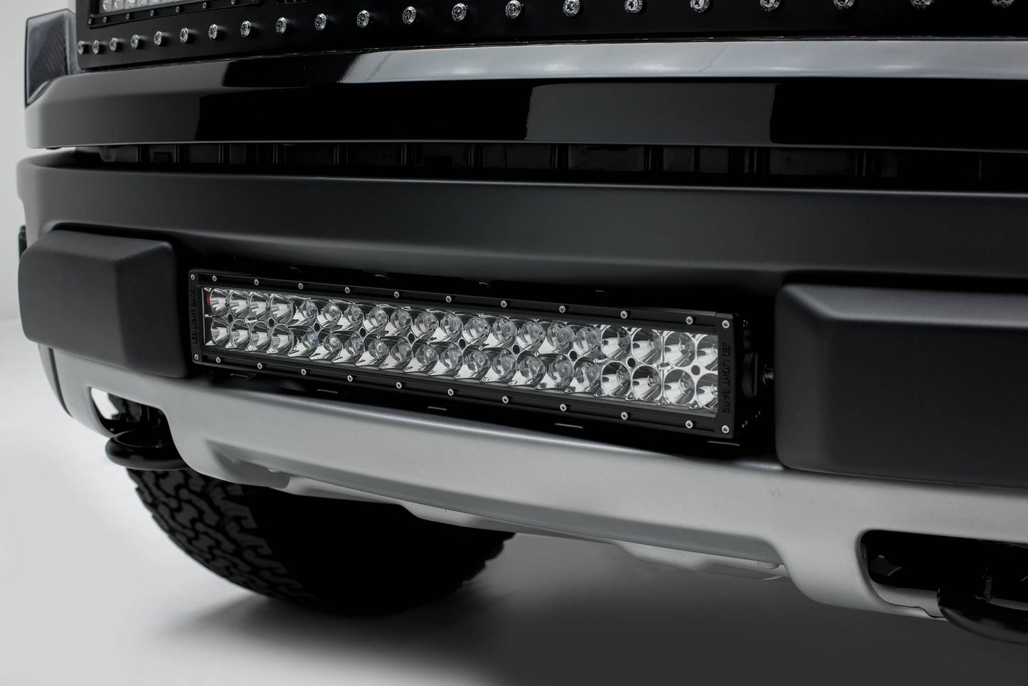 ZROADZ Z325661 Black Mild Steel Front Bumper Center LED Bracket Fits 2010-2014 Ford F-150 Raptor