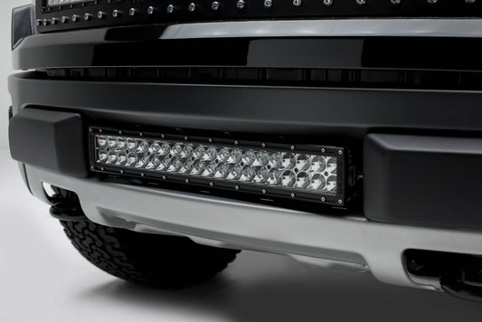 ZROADZ Z325661-KIT Black Mild Steel Front Bumper Center LED Kit Fits 2010-2014 Ford F-150 Raptor