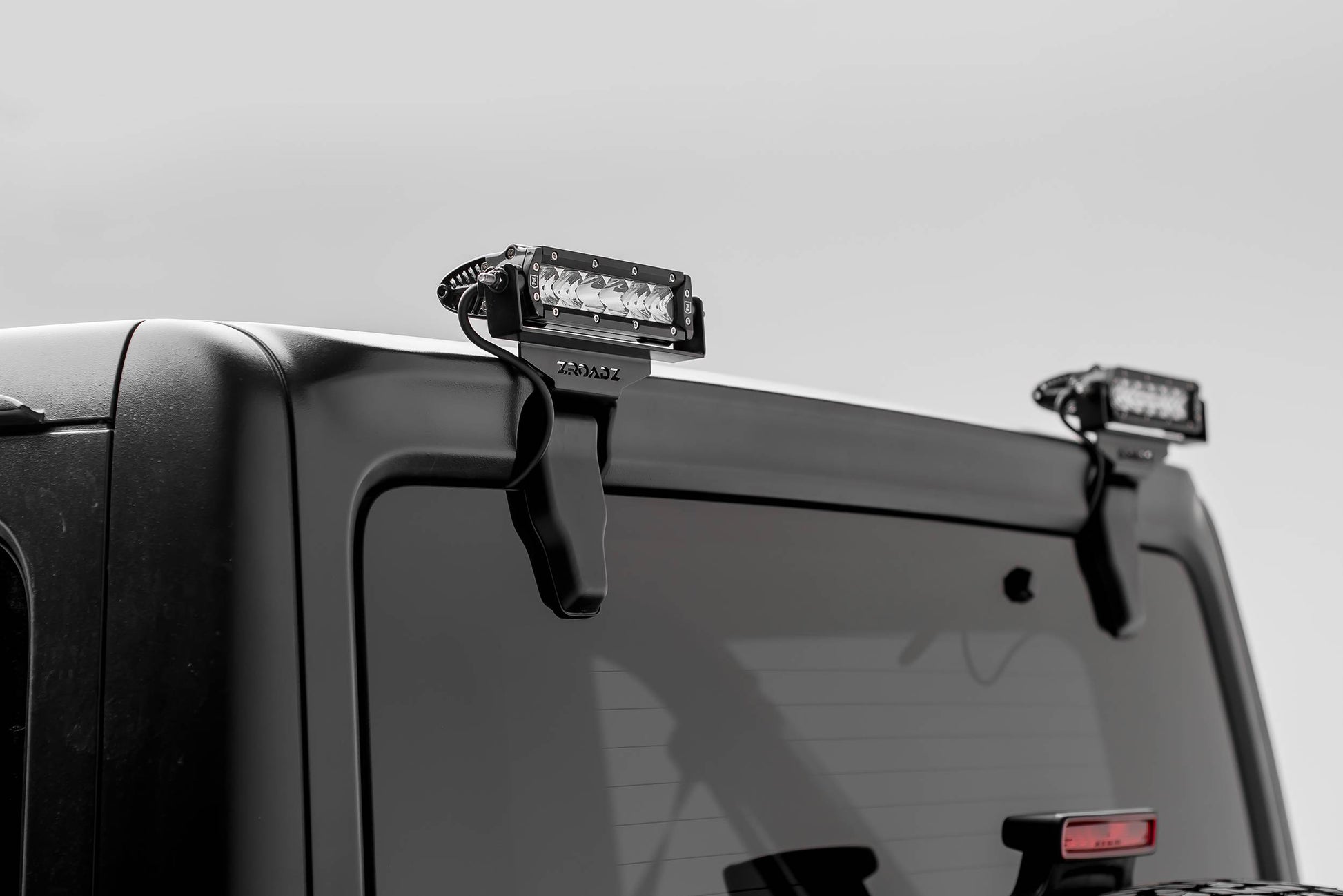 ZROADZ Z394941 Black Stainless Steel Rear Window LED Bracket Fits 2018-2023 Jeep Wrangler JL Wrangler JLU