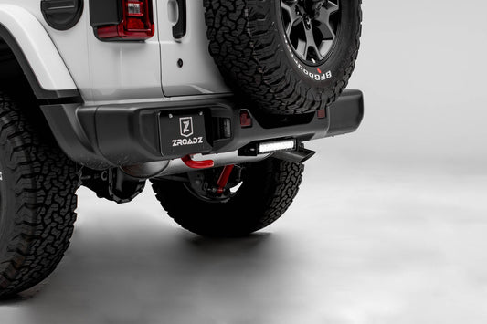 ZROADZ Z384931 Black Stainless Steel Rear Bumper LED Bracket Fits 2018-2023 Jeep Wrangler JL Wrangler JLU