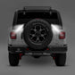 ZROADZ Z394951-KIT Black Mild Steel Rear Tire Carrier LED Kit Fits 2018-2023 Jeep Wrangler JL Wrangler JLU
