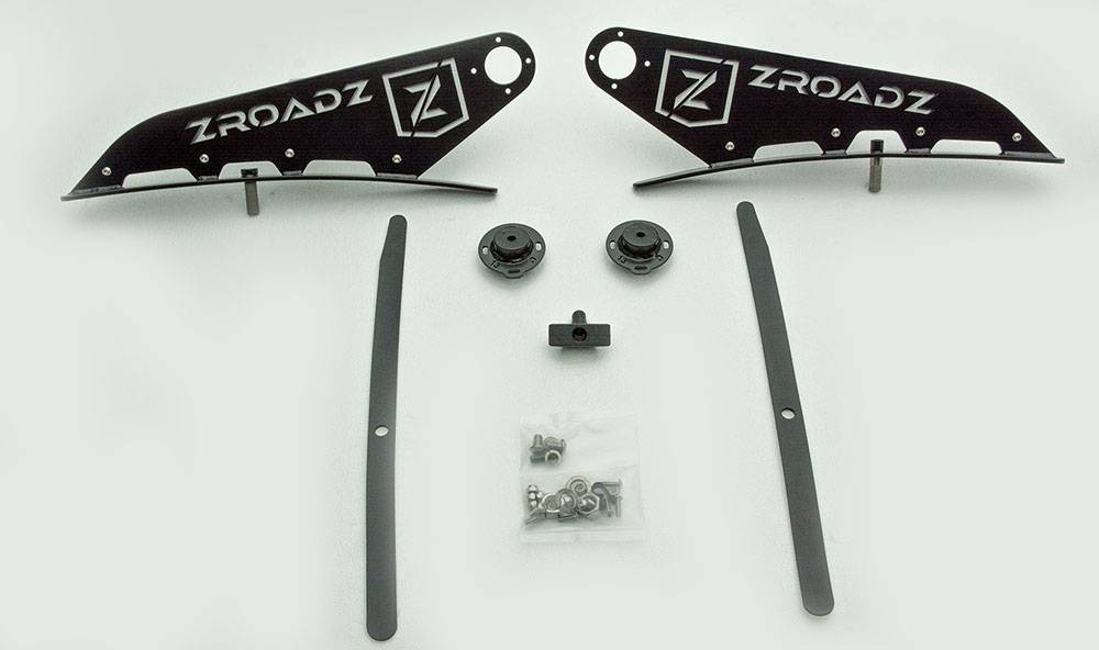 ZROADZ Z337581 Black Mild Steel Front Roof LED Bracket Fits 2016-2019 Nissan Titan