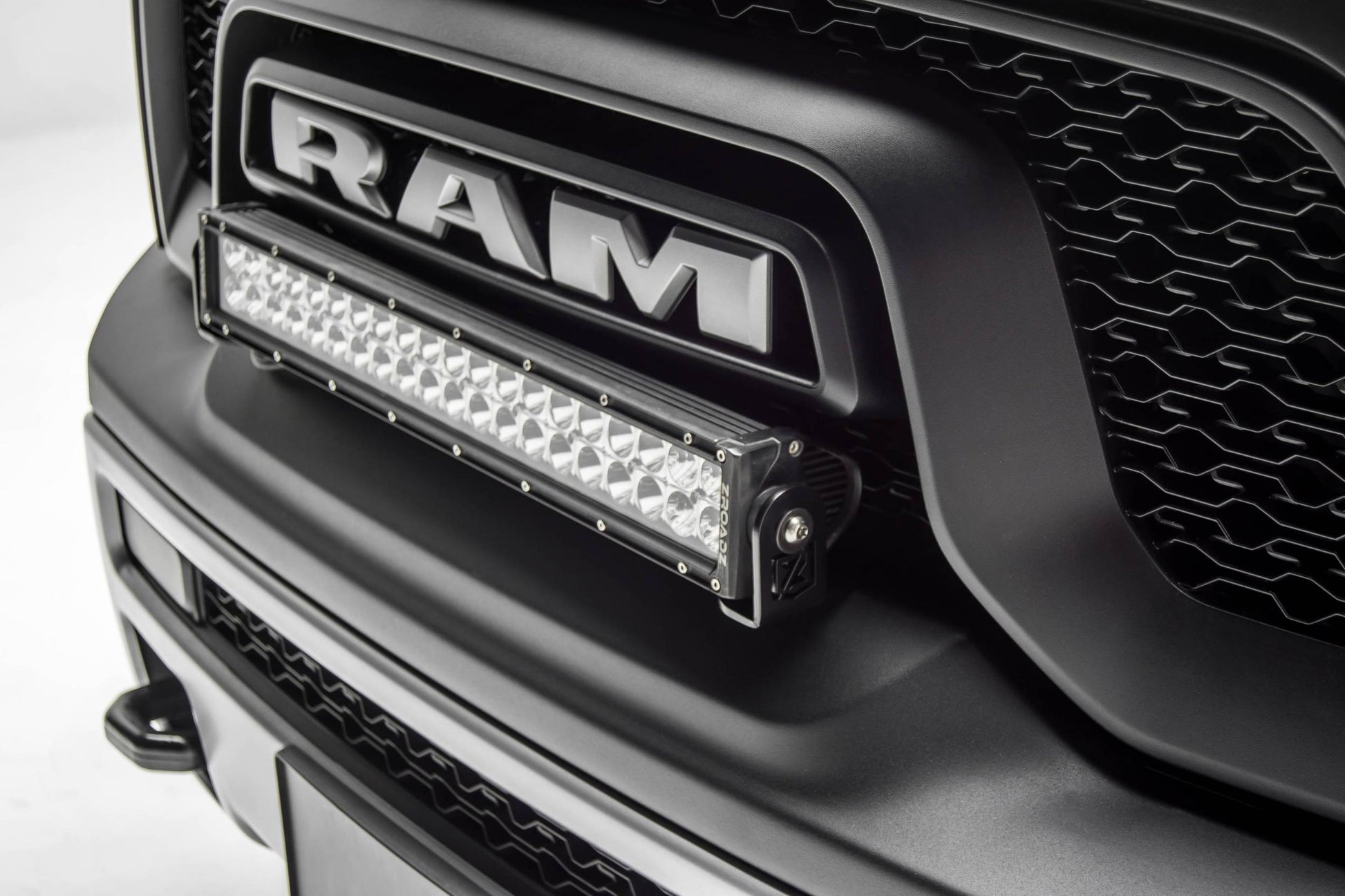 ZROADZ Z324552-KIT Black Mild Steel Front Bumper Top LED Kit Fits 2015-2018 Ram Rebel