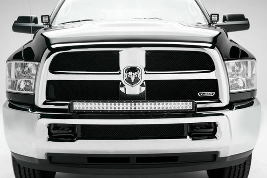 ZROADZ Z324522 Black Mild Steel Front Bumper Top LED Bracket Fits 2010-2018 Ram 2500 3500