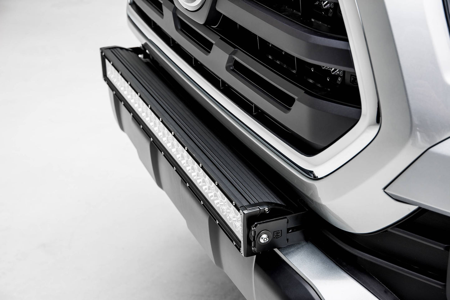 ZROADZ Z329511 Black Mild Steel Front Bumper Center LED Bracket Fits 2018-2023 Toyota Tacoma