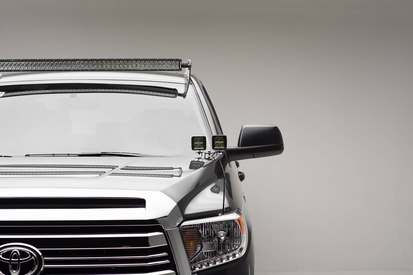 ZROADZ Z339641 Black Mild Steel Front Roof LED Bracket Fits 2007-2021 Toyota Tundra