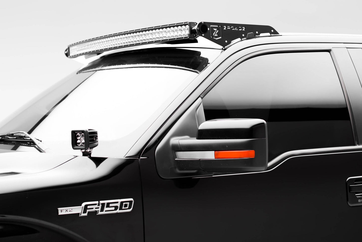 ZROADZ Z335721 Black Mild Steel Front Roof LED Bracket Fits 2009-2014 Ford F-150