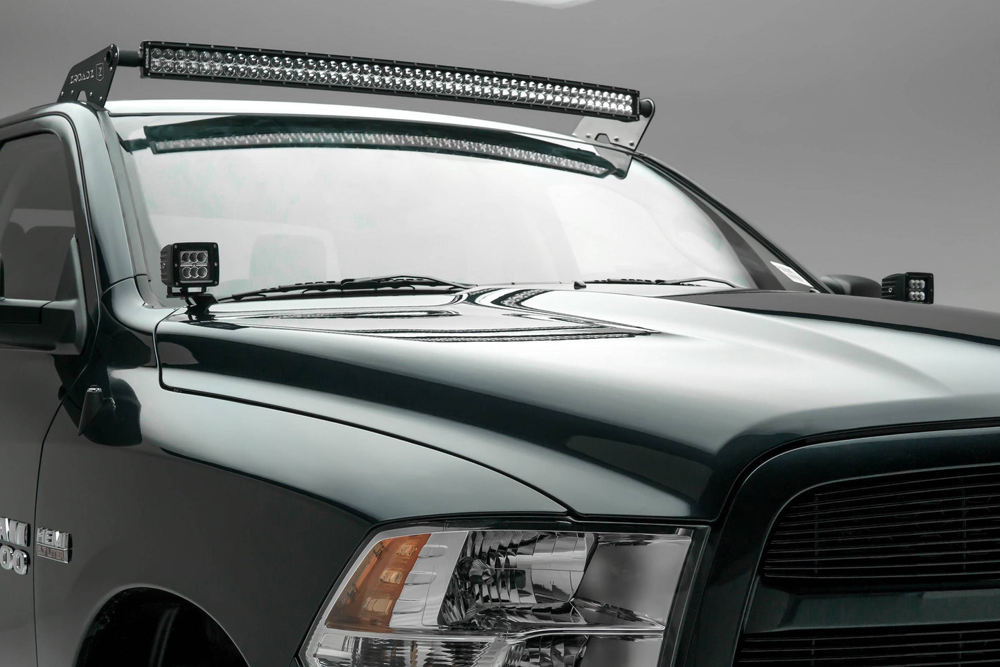 ZROADZ Z334521 Black Mild Steel Front Roof LED Bracket Fits 2009-2018 Ram 1500