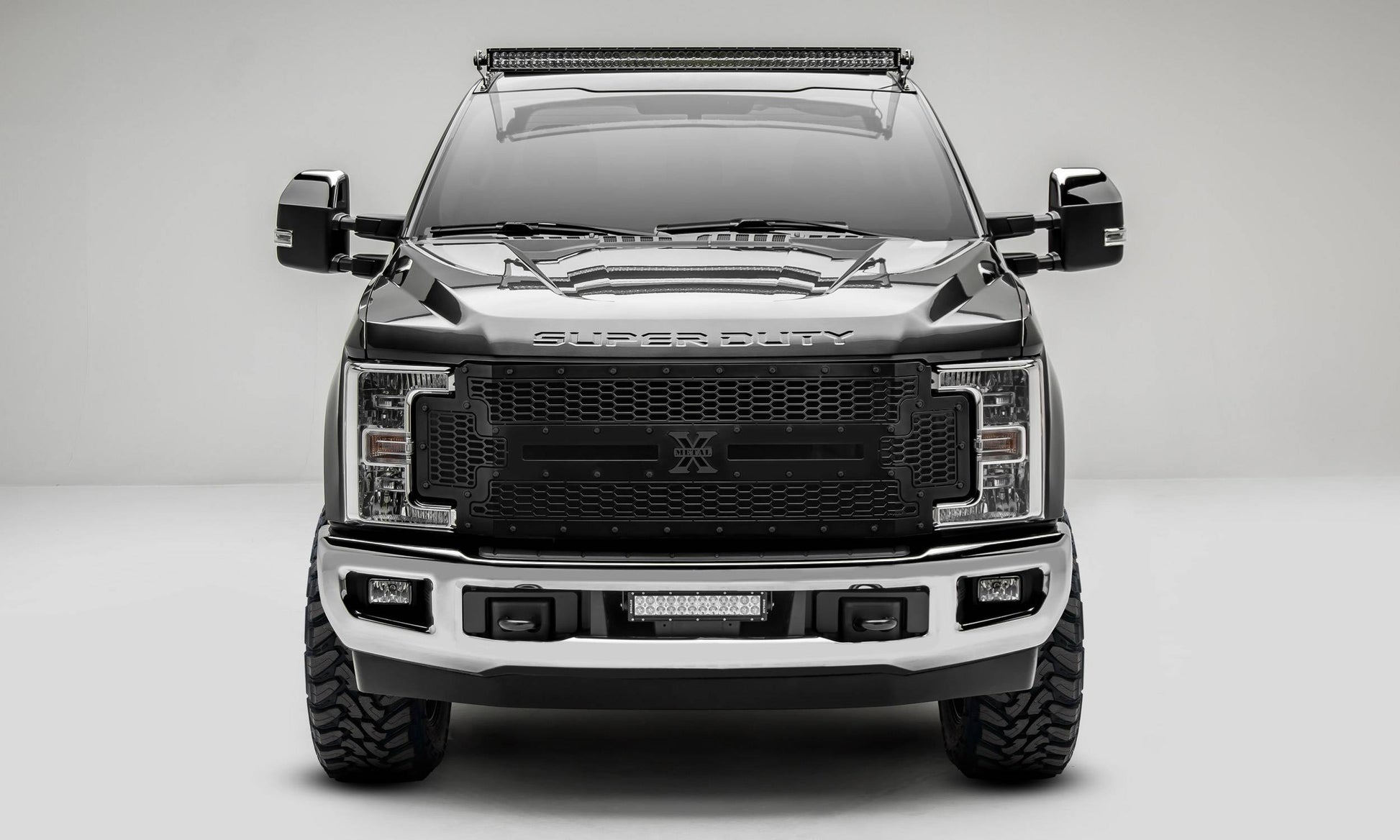 T-REX Grilles 7715471-BR Black Mild Steel Laser Cut Pattern Grille Fits 2017-2019 Ford F-250 F-350 F-450 F-550