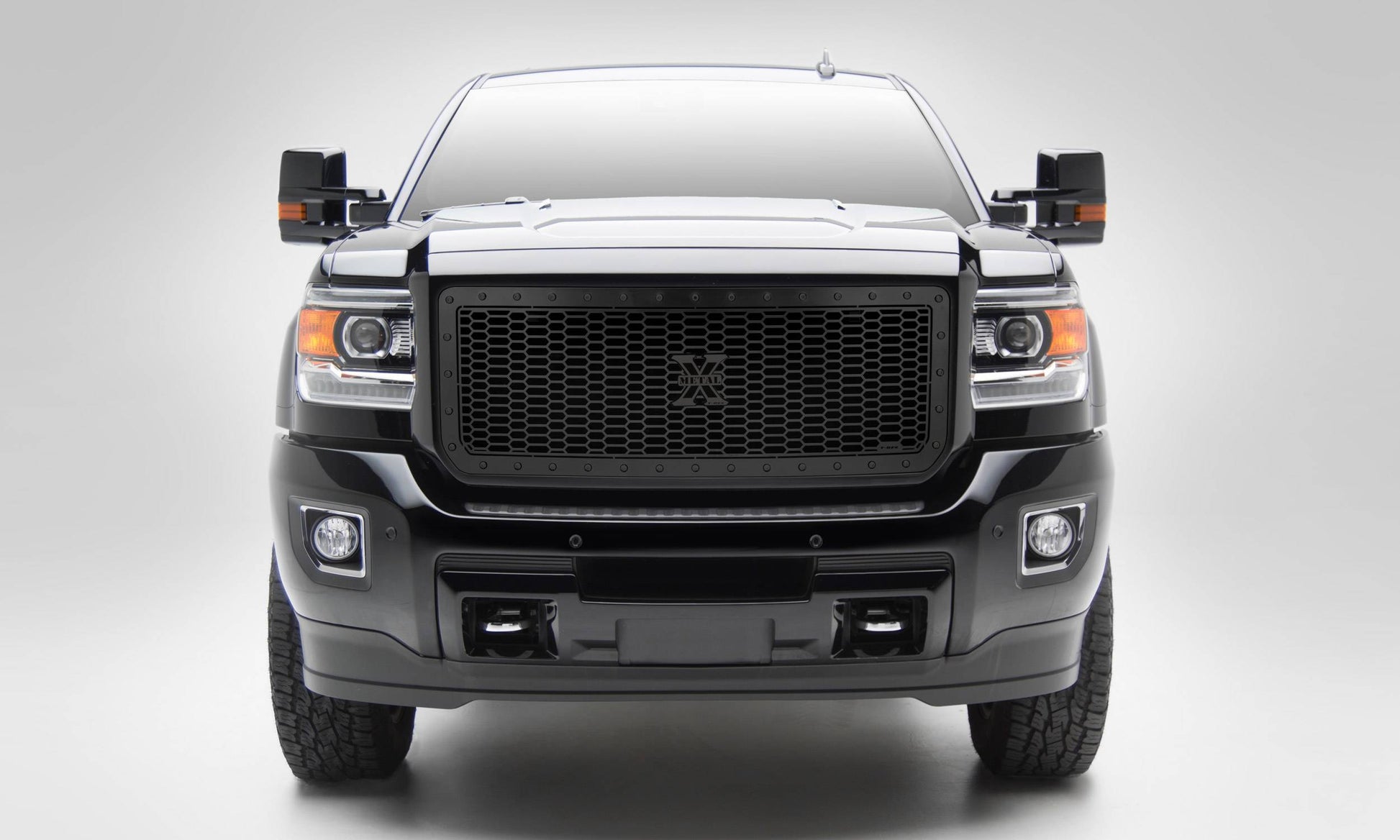 T-REX Grilles 7712111-BR Black Mild Steel Laser Cut Pattern Grille Fits 2015-2019 GMC Sierra 2500 Sierra 3500